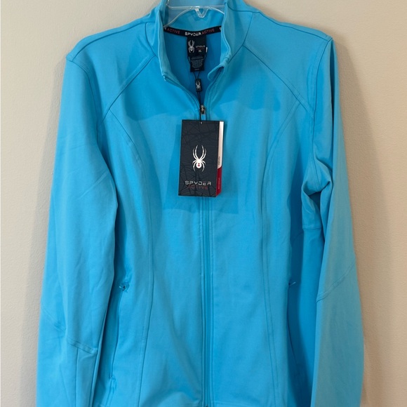 Spyder Active Full Zip Womens Jacket XL Performance Athleisure Lightweight Layer - Picture 1 of 8